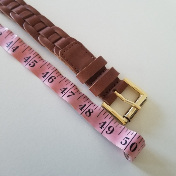 Boden Brown Leather Belt with Gold Buckle main image 3